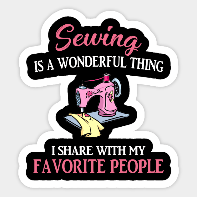 Sewing Is A Wonderful Thing Sticker by Terryeare